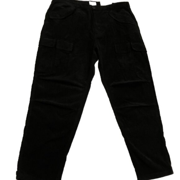 Mode of One Men Regular Fit Cotton Tapered Cargo Pant Deep Black Size 36 - Picture 9 of 12